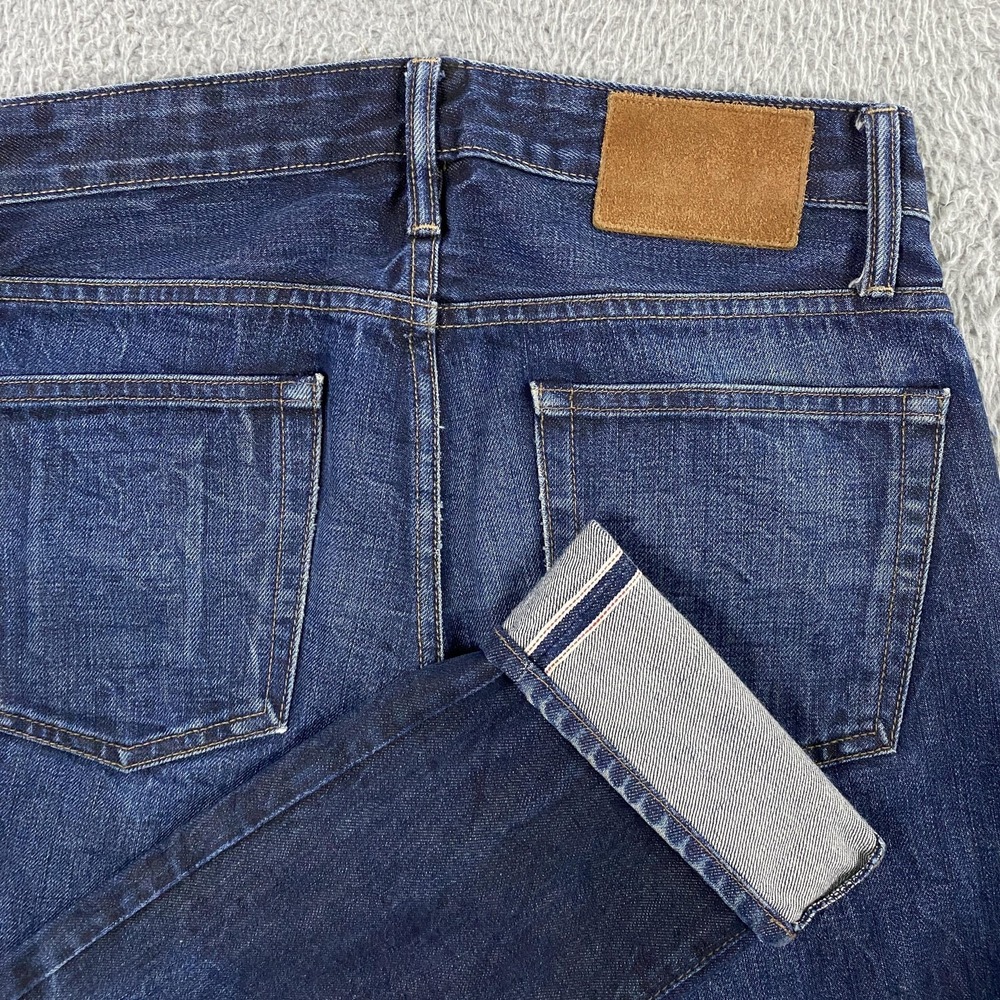 Bonobos‎ Flatiron Selvedge Jeans Mens 28x30 FITS 30x30 Slim Straight Button Fly